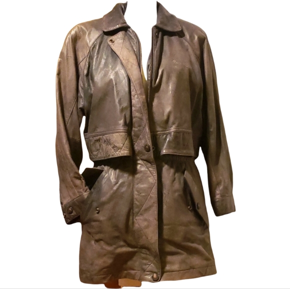 HOST PICK 😊 Wilson Adventure Bound Woman's Leather Jacket Sz S - Picture 2 of 16